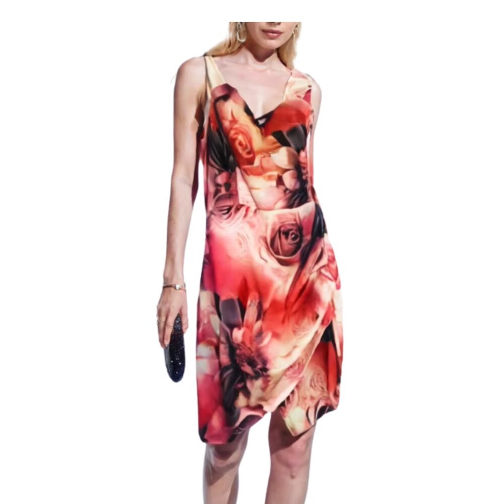 NWT love Republic Floral Asymmetrical Dress Size Junior L